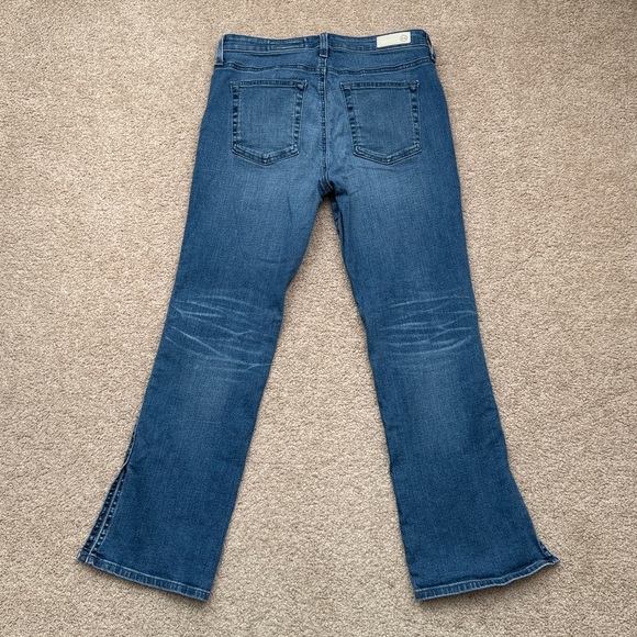 AG Adriano Goldschmied The Jodi Crop Side Slit High Rise Crop Flare Jeans 29R - Picture 4 of 10